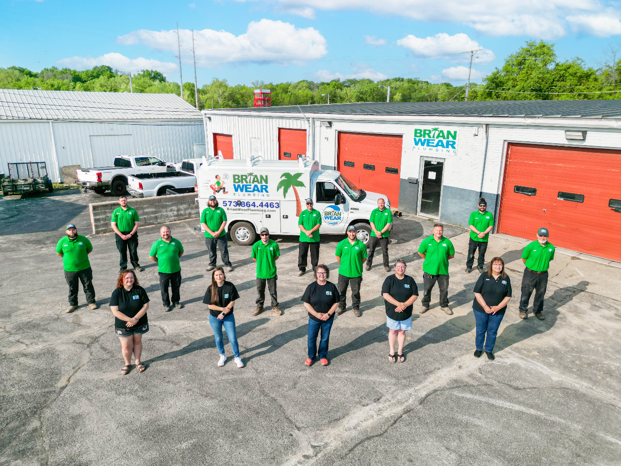 Brian Wear Plumbing Group Photo Columbia, MO-11 Brian Wear Plumbing Staff Group Photo Columbia, MO